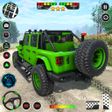 Symbol des Programms: Offroad SUV Jeep Driving …