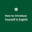 Icon of program: How to Introduce Yourself…