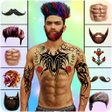 Man tattoo  Hairstyle editor icon