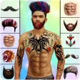 Man tattoo  Hairstyle editor