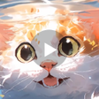 Иконка программы: Underwater Cat Video Wall…