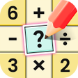 أيقونة البرنامج: Crossmath Games - Math Pu…