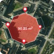 プログラムのアイコン：GPS Distance  Area Calcul…