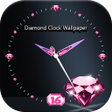 プログラムのアイコン：Diamond clock wallpaper