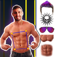 プログラムのアイコン：Man Abs Maker - Six Pack …
