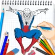 Draw superheroes step by step