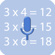 أيقونة البرنامج: Voice Multiplication Tabl…