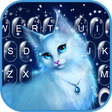 Elegant Kitty Night Keyboard Theme icon