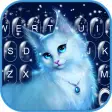 Elegant Kitty Night Keyboard Theme