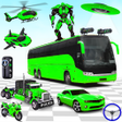 プログラムのアイコン：Police Bus Robot Car Game…