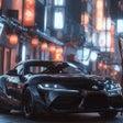 프로그램 아이콘: Black supra in japon stre…