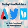 Twitter FriendTech price display