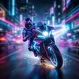 程序图标：Neon Bike Race: Traffic R…