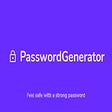 Icoon van programma: Password Generator