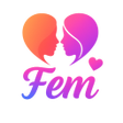 Icon of program: Fem Dating: Lesbian Singl…