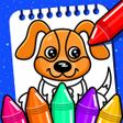 أيقونة البرنامج: Kids Coloring Game Color …