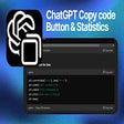 ChatGPT Bottom Copy Code Button & Statistics