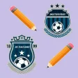 Draw 2D Football Logo
