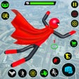 أيقونة البرنامج: Stickman Rope Hero Game s…