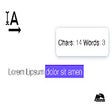 Icon of program: Count selected characters…