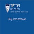 Tipton High School Daily Announcements