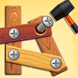 Wood Nuts Unscrew Puzzle Bolts