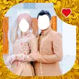 Modern Muslim Wedding Couple Photo Suit