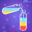 Pouring water sorting icon