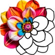 プログラムのアイコン：Bubble Color: paint game
