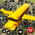 أيقونة البرنامج: Flying School Bus Simulat…