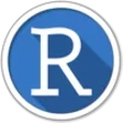Symbol des Programms: RStudio