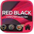 Red Black Theme For Computer Launcher