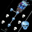 Rhinestone Skull - App Lock Ma