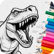 プログラムのアイコン: Dinosaur Coloring Planet