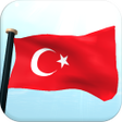 プログラムのアイコン：Turkey Flag 3D Free Wallp…