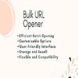Ícone do programa: Saved Bulk URL Opener