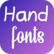 Programın simgesi: Hand fonts for FlipFont