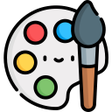 プログラムのアイコン：Drawing app for kids