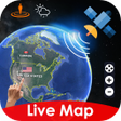 أيقونة البرنامج: Live Earth Map Satellite …
