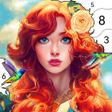 Иконка программы: Girls Paint by Number Col…