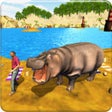 أيقونة البرنامج: Hungry Hippo Attack Simul…