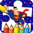 程序图标：Super Heroes Coloring Boo…