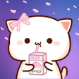 プログラムのアイコン：WASticker Mochi Peach cat