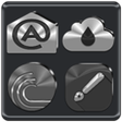 程序图标：Black, Silver and Grey Ic…