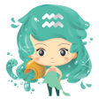 ไอคอนของโปรแกรม: Aquarius Horoscope ♒ Free…