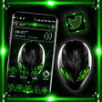 Alien Green Launcher Theme