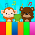 Ikona programu: Animal sounds piano for k…