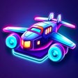 ไอคอนของโปรแกรม: Merge Planes Neon Game