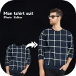 Man T-Shirt Suit Photo Editor