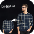 Man T-Shirt Suit Photo Editor